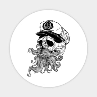 Sailor Bearded Skull Magnet